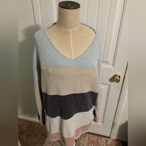 Multi color sweater pullover